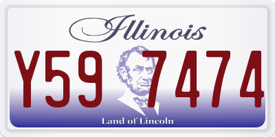 IL license plate Y597474