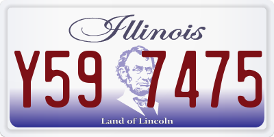 IL license plate Y597475