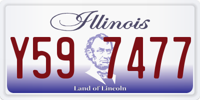 IL license plate Y597477