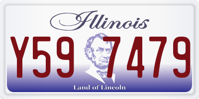 IL license plate Y597479