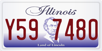 IL license plate Y597480