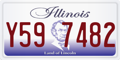 IL license plate Y597482