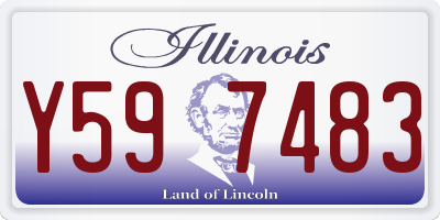 IL license plate Y597483