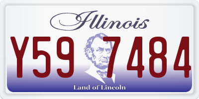 IL license plate Y597484