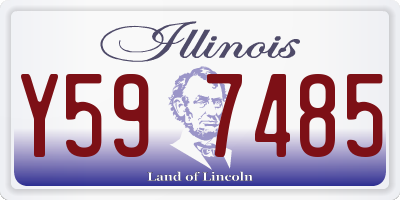 IL license plate Y597485