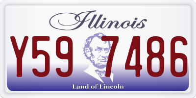 IL license plate Y597486
