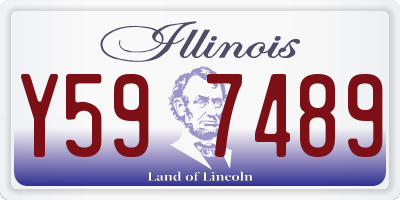 IL license plate Y597489