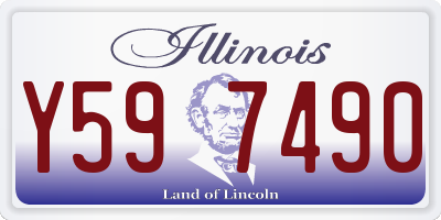 IL license plate Y597490