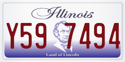 IL license plate Y597494
