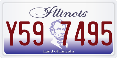 IL license plate Y597495