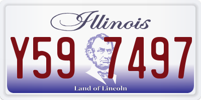 IL license plate Y597497