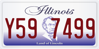 IL license plate Y597499