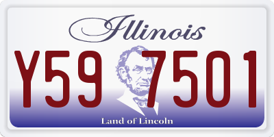 IL license plate Y597501