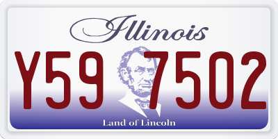 IL license plate Y597502