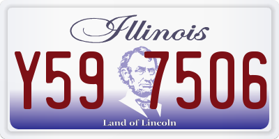 IL license plate Y597506