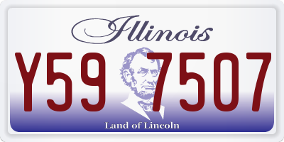 IL license plate Y597507