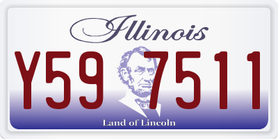 IL license plate Y597511