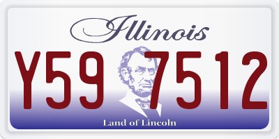 IL license plate Y597512