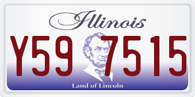 IL license plate Y597515