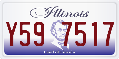 IL license plate Y597517