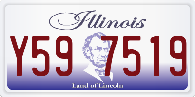 IL license plate Y597519
