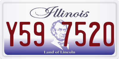 IL license plate Y597520