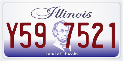 IL license plate Y597521