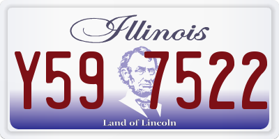 IL license plate Y597522