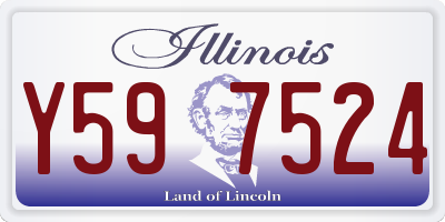 IL license plate Y597524