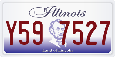 IL license plate Y597527