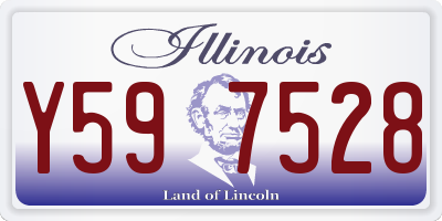 IL license plate Y597528