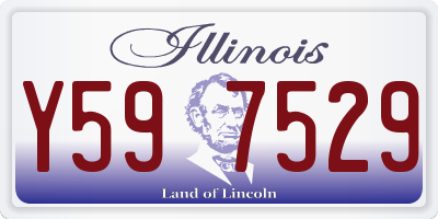 IL license plate Y597529