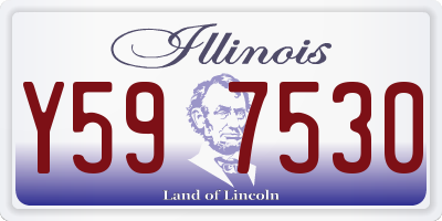 IL license plate Y597530