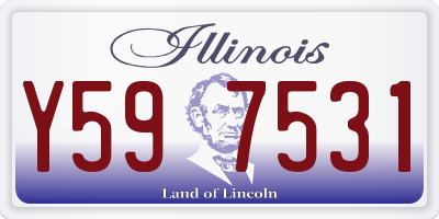 IL license plate Y597531