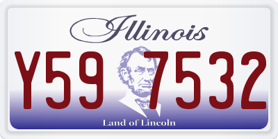 IL license plate Y597532