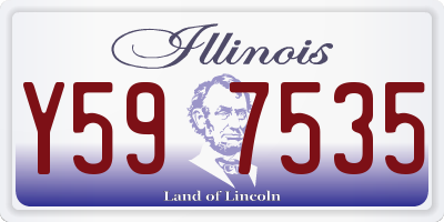 IL license plate Y597535