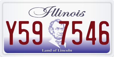 IL license plate Y597546