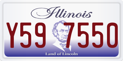IL license plate Y597550
