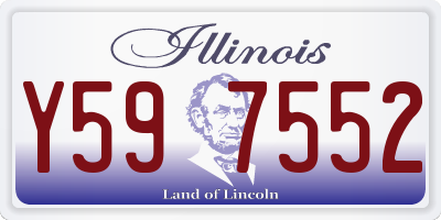 IL license plate Y597552