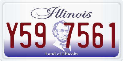 IL license plate Y597561