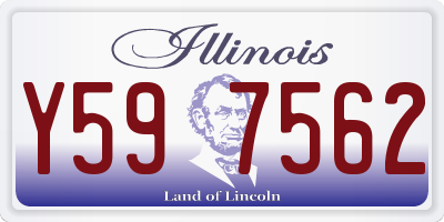 IL license plate Y597562
