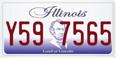 IL license plate Y597565