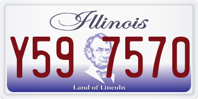 IL license plate Y597570
