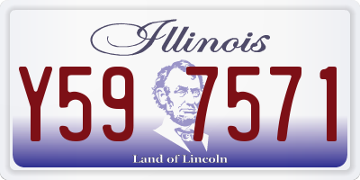 IL license plate Y597571