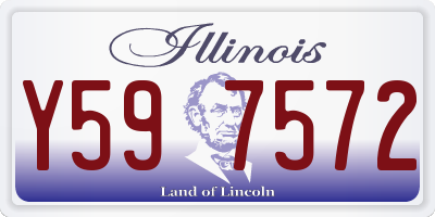IL license plate Y597572