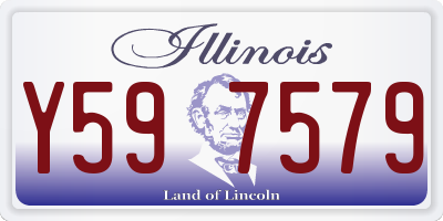 IL license plate Y597579