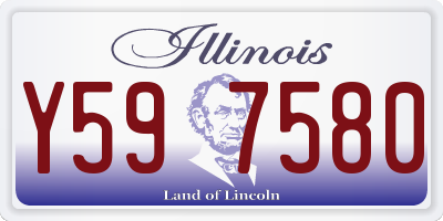 IL license plate Y597580