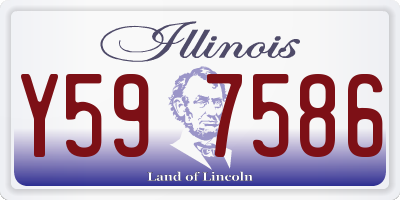 IL license plate Y597586