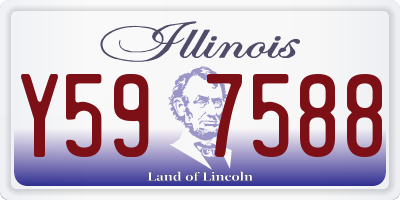 IL license plate Y597588