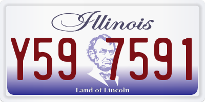 IL license plate Y597591